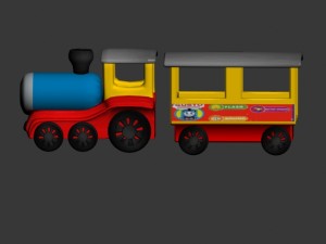 childrens train 3D Model