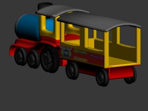 childrens train 3D Model