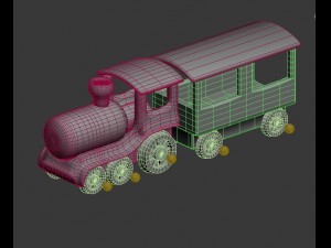 childrens train 3D Model