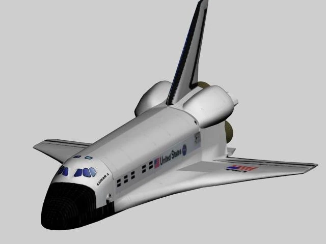 space shuttle 3D Model .c4d .max .obj .3ds .fbx .stl .blend 