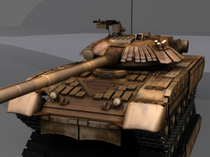 tank t-80 3D Model