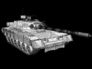 tank t-80 3D Model