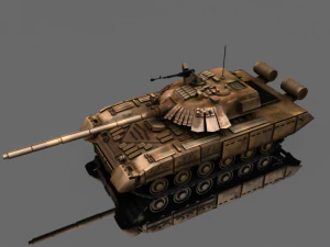tank t-80 3D Model