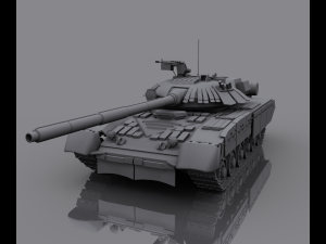 tank t-80 Modelo 3D