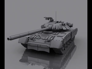 tank t-80 3D Model