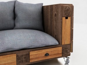 pallets chair 3D Modell