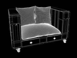pallets chair 3D Modell