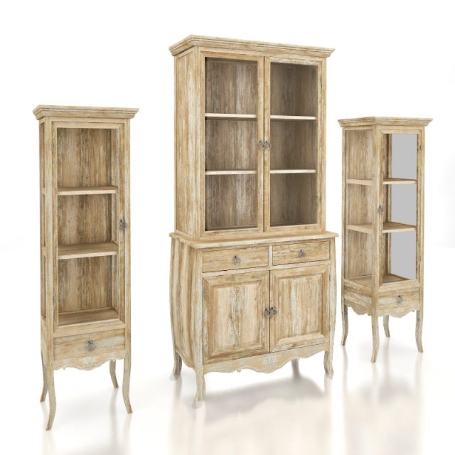sideboard 3D Model .c4d .max .obj .3ds .fbx .stl .blend 