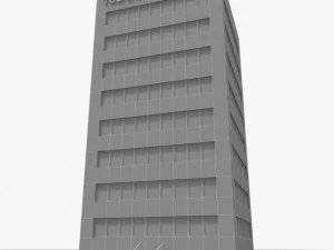 generic building  9 floors 3D Model