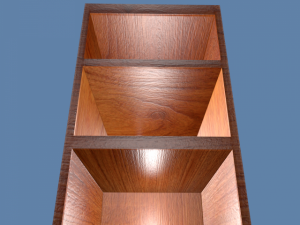 wooden shelf Modèle 3D