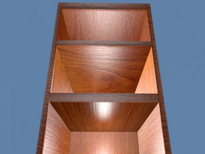 prateleira de madeira Modelo 3D