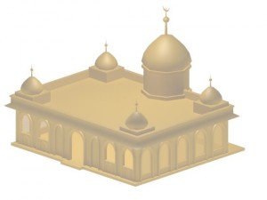 mosque 3D मॉडल
