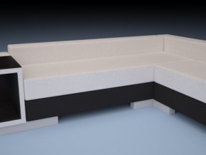 sofa white and black 3Dモデル
