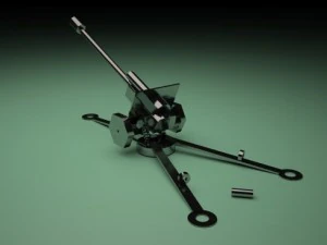122mm howitzer d30 3D Model