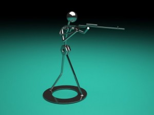 shooter steel 3D 模型