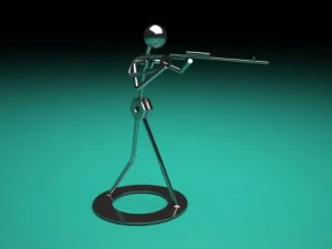 shooter steel 3D Model