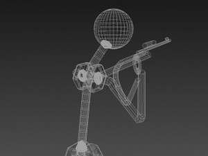 shooter steel 3D 模型