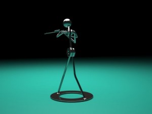 shooter steel 3D 模型