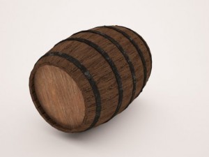 wooden barrel 3Dモデル