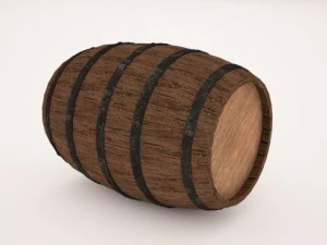 wooden barrel 3D Model