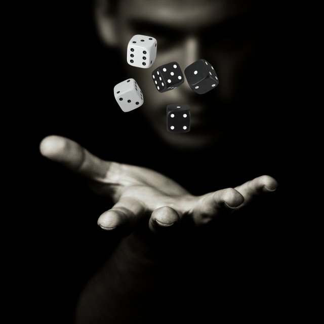 black and white dice Model 3D .c4d .max .obj .3ds .fbx .stl .blend 