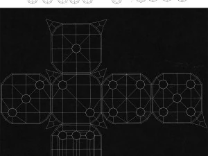 black and white dice 3D Model