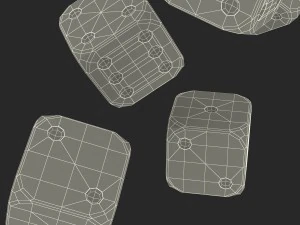 black and white dice 3D Model