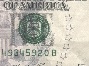 5 dollars bill 3D Модель
