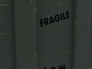 wooden box green Modelo 3D