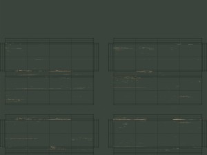 wooden box green Modelo 3D