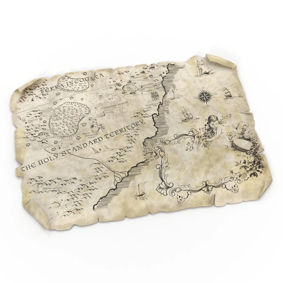 oldmap 3D Model .c4d .max .obj .3ds .fbx .stl .blend
