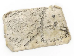 старая карта 3D Модель