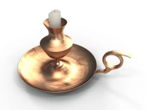 tempat lilin antik Model 3D