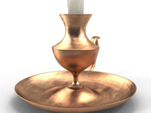antique candle holder 3D Model