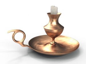 antique candle holder 3D Model