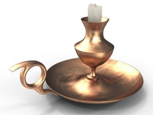 antique candle holder 3D Model
