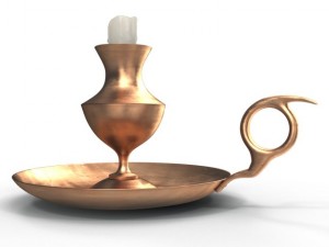antique candle holder 3D Model