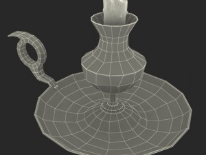 antique candle holder 3D Model