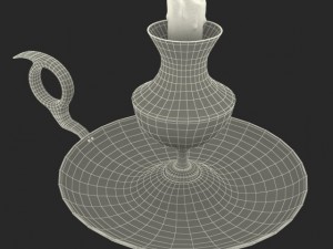 antique candle holder 3D Model