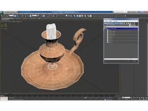 antique candle holder 3D Model