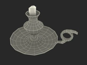 antique candle holder 3D Model