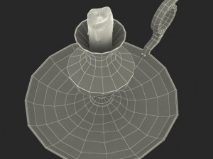 antique candle holder 3D Model