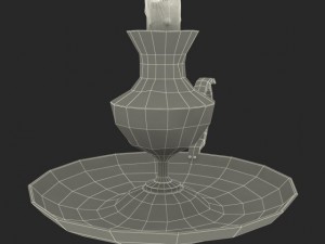 antique candle holder 3D Model