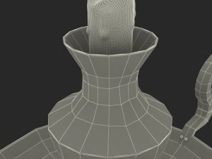 antique candle holder 3D Model