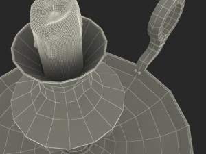 antique candle holder 3D Model