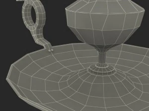 antique candle holder 3D Model