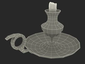 antique candle holder 3D Model