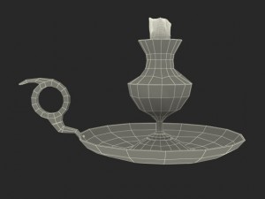 antique candle holder 3D Model