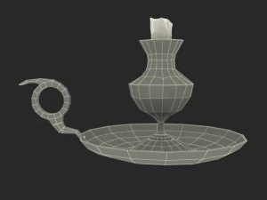 antique candle holder 3D Model