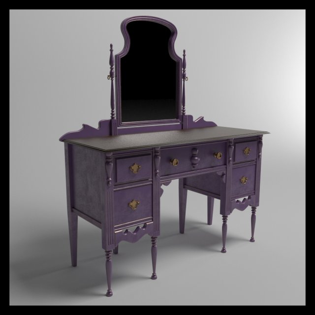 comode 3D 模型 .c4d .max .obj .3ds .fbx .stl .blend 